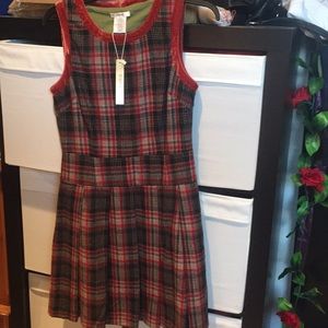 Esley Plaid Wool Dress